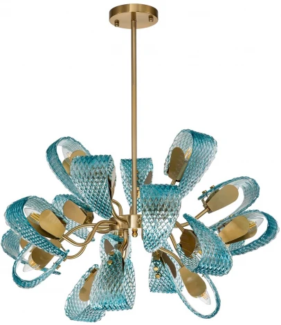 Потолочная люстра на штанге Fless V000341 (11033/18R Blue)