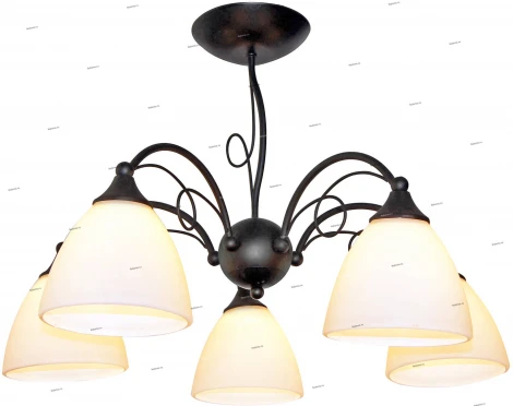 IDLamp Elettra 881/5PF-Argentoscuro