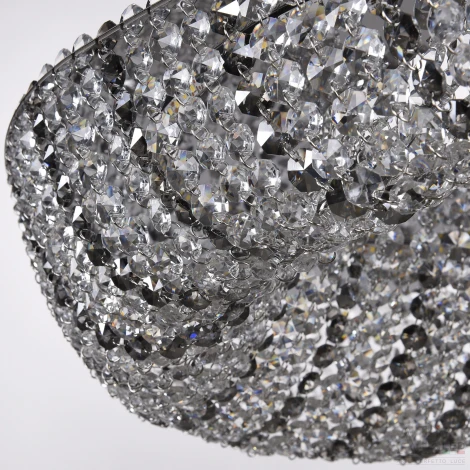 Подвесная люстра светодиодная APL LED Sicilia SH509.0.70.R.Ni.4000.Clear.731 (220V, хрусталь, на тросе)