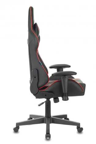 Кресло игровое Zombie A4 черный/красный эко.кожа с подголов. крестовина пластик