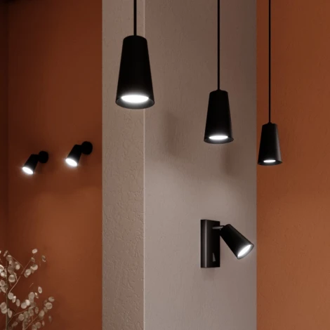 Спот Wolta WSL-GU10/S11BL под лампу GU10 Черный CONO