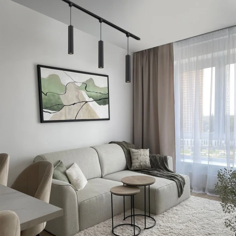 Трековый светильник однофазный Escada 20001 20001TRP/01 SBK 1x50Вт GU10, металл, черный матовый (220V, круглые)