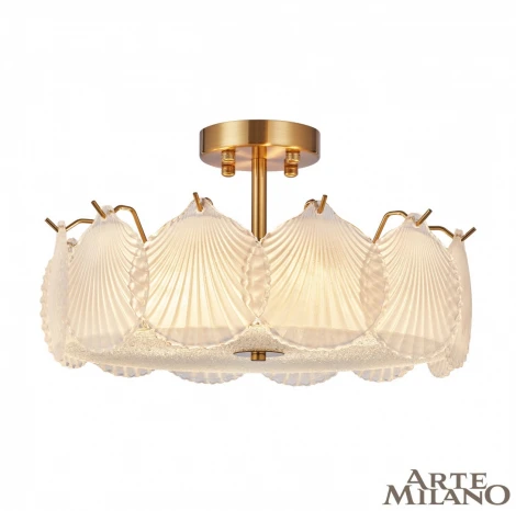 Потолочная люстра на штанге Arte Milano Rim 316009/D400 BS (220V, круглые, ракушка)