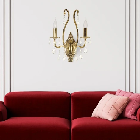 Бра Arti Lampadari Ercolano E 2.1.2.602 G (220V, подвески, подсвечник, свеча)