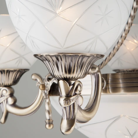 Подвесная люстра Eurosvet 60008 60006/8 античная бронза