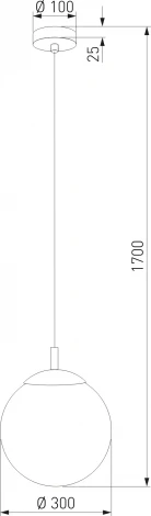 Подвесной светильник TK Lighting Esme 5670 (220V, на проводе, шар)