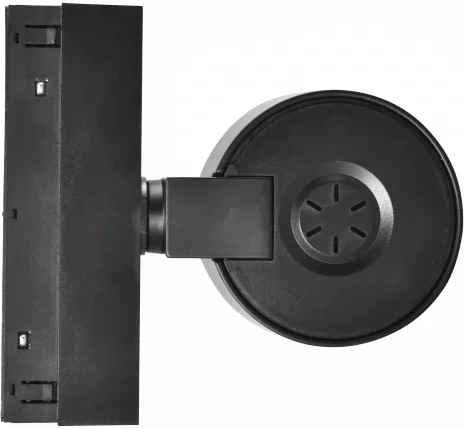 Трековый магнитный светильник с антибликовой решеткой 48V iLedex Vision48/22 SMART 4822-010-D82-12W-38DG-BK (WALL WASHER) (регулировка яркости, управление смартфоном, умный дом - Алиса, круглые)