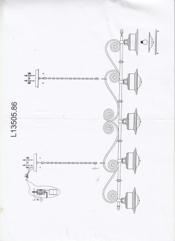 Подвесная люстра L'Arte Luce Brigg L13505.86 (220V, на цепи)
