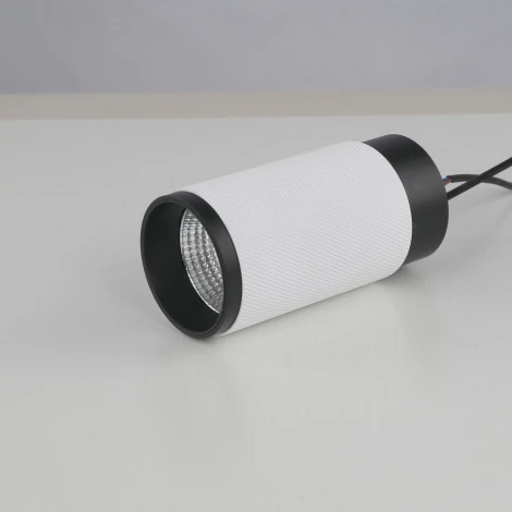 Точечный накладной светильник iLedex Delta 1954-10W-3000K-36 BK+WH (220V, круглые)