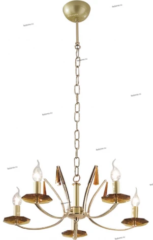 Подвесная люстра с регулировкой по высоте золото Citilux Allegro CL301152