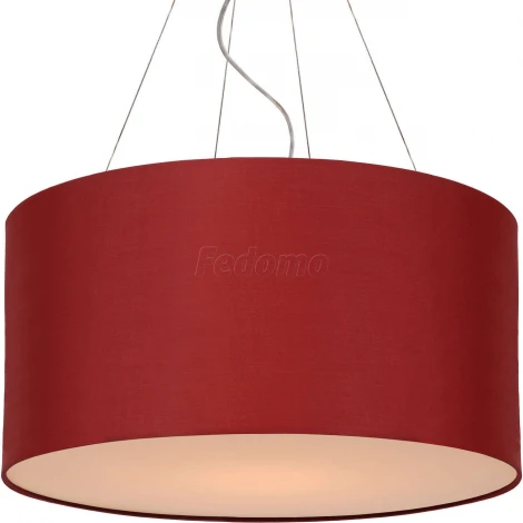 Подвес Артпром Crocus, 1 плафон, никель, бордовый с белым