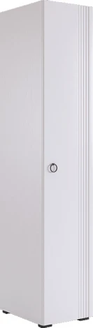 Ева Шкаф однодверный 100.01 Mebelson (ЛДСП,МДФ,ПВХ,Пластик/Светлое дерево,Белый) арт.UL.100-M.104.01.3101