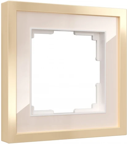 Рамка на 1 пост Baguette (айвори/латунь) Werkel W0012851 (a060233)