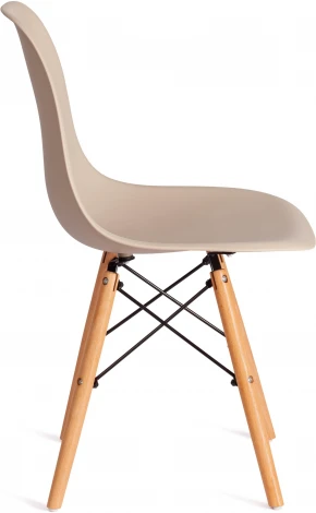 Обеденный стул Tetchair CINDY (Дерево бук,Металл,Пластик/Бежевый)