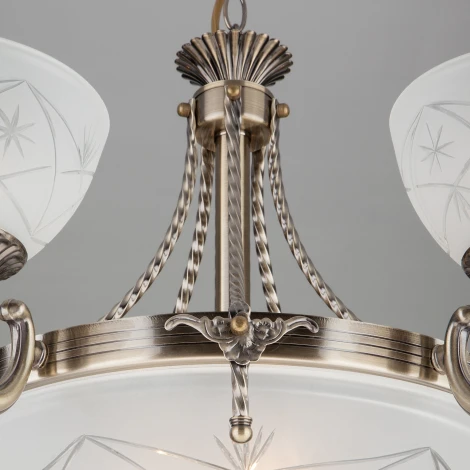 Подвесная люстра Eurosvet 60008 60006/8 античная бронза