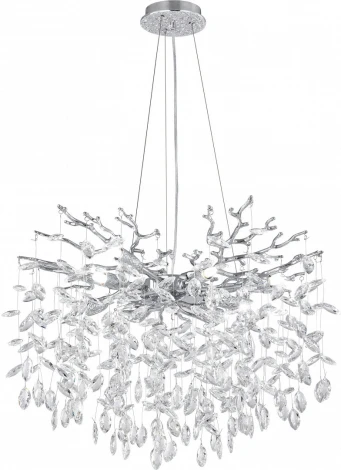 Подвесная люстра хрустальная Arte Milano Milano-1 23110.600.8.E14.B CR (220V, на тросе)