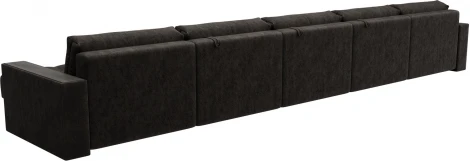 Диван П-образный с декором Лига-049 НПБ Мегалонг Лига Диванов (Велюр) арт.128533