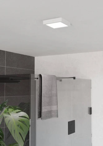 Настенно-потолочный светильник с регулировкой цветовой температуры Eglo Fueva 6 901335 7W(LED) 2700K, 4000K, 6500K, пластик, белый, белый