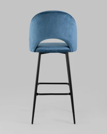 Стул барный Меган SN велюр пыльно-синий Stool Group УТ000042225