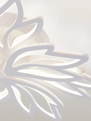 Потолочная люстра светодиодная с пультом ДУ 160W, белый, LED Natali Kovaltseva Rif LED LAMPS 81118/6C