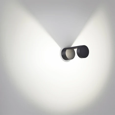 Уличный настенный светильник Odeon Light Tion 6657/10WL NATURE черный/металл IP65 LED 10W 4000K AC85-265V (220V, круглые)