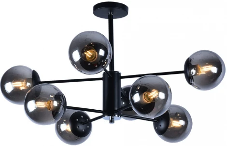 Потолочная люстра на штанге Seven Fires Aimee SF3309/8C-MBK-CR