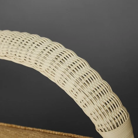 Комплект террасный ANDREA (стол кофейный со стеклом + 2 кресла + подушки) TCH White (белый) (ротанг)