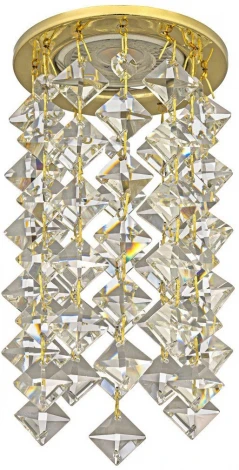 Встраиваемый светильник хрустальный Dio D'Arte Osimo Gold GU10.5.14.8.116 G (220V, круглые)