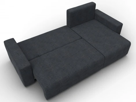 Диван угловой Лига-122 угол универсальный (ДСП,Брус,Велюр/Темно-серый) Лига Диванов 137613