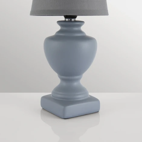 Настольная лампа Lumion Bianka 8164/1T серый, керамика/текстиль E14 1*40W 220V (выключатель)