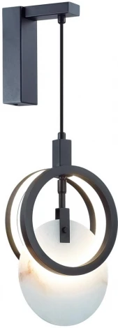 Настенный светильник Odeon Light Mercury 5422/17WL черный/металл/алебастр LED 17W 3000K (220V)
