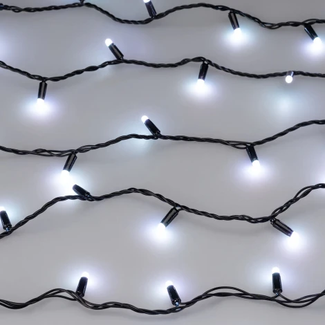 Светодиодная гирлянда ARD-STRING-CLASSIC-10000-BLACK-100LED-MILK-SYNC RGB (230V, 6.5W, RF ПДУ, 1000) (Ardecoled, IP65) 064845