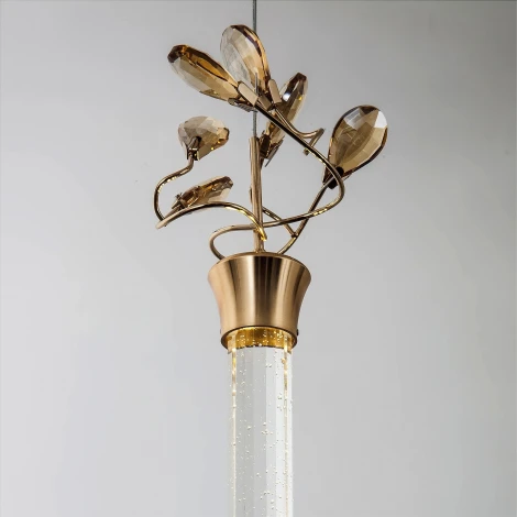 Подвесной светильник светодиодный хрустальный Modelux MODELUX ML.99911.1 GD