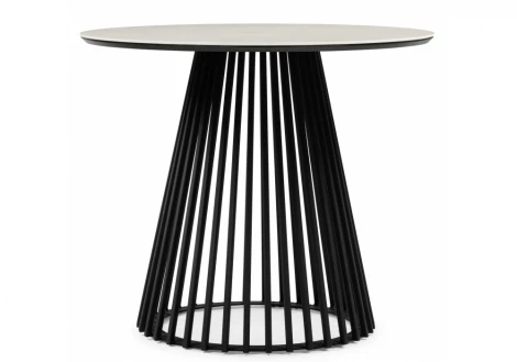 Керамический стол Нэнси 90 carmen light grey / черный 625913