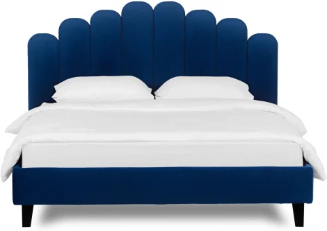 Кровать Queen II Sharlotta L 1600 ОГОГО (арт.577102), (Ткань/Синий)