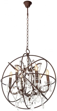 Подвесная люстра Loft It Foucaults Orb Crystal LOFT1897/6 подсвечник