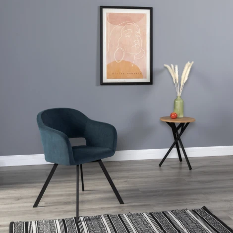 Кресло Oscar Diag blue/Арки R-Home арт.410118167h_Diag blue_Арки