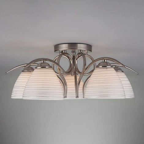 Потолочная люстра Eurosvet Megan 30121/5 сатин-никель (220V)