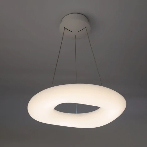 Подвесная люстра RGB Citilux Стратус Смарт CL732A520GS (LED, 220V, умный дом - Алиса, Маруся, Сири, на тросе, кольцо)