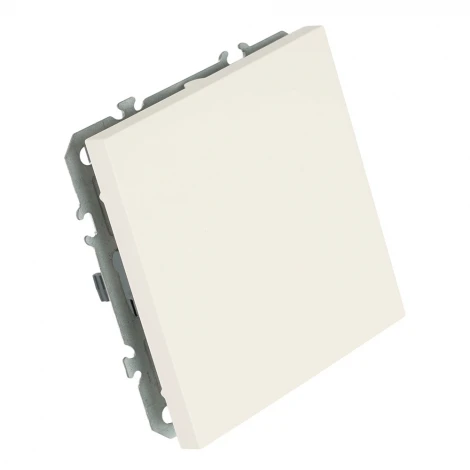 Выключатель одноклавишный (белый фарфор, soft touch) Stekker Эмили 50230