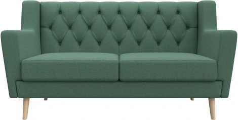 Диван кухонный прямой Брайтон 2 Люкс (Зеленый/Рогожка) Лига Диванов арт.123183