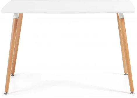 Стол обеденный La Forma (ex Julia Grup) Wad (Белый/ МДФ,Бук,Дерево,Обработанная древесина)