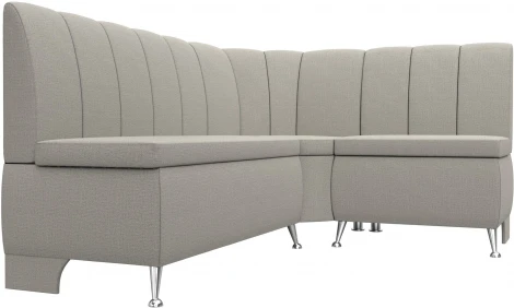 Диван кухонный угловой Кантри правый угол (Бежевый/Рогожка) Лига Диванов арт.122500