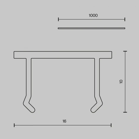 Декоративная накладка 1шт для Exility X черная Technical TRA239DC-1B