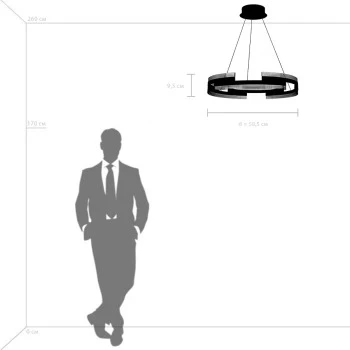 Подвесной светильник Lightstar Rotonda 736323 (LED, 220V, на тросе, круглые)
