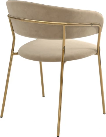 Стул Whispered Fusion Hesby Велюр/Бежевый арт.HSBI_DC72_beige