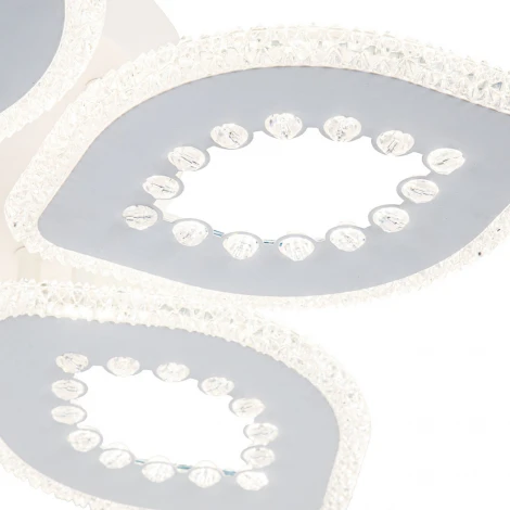 Потолочная люстра Dew 10271/5 LED*90W White (ночной режим, 220V, пульт управления, цветы)