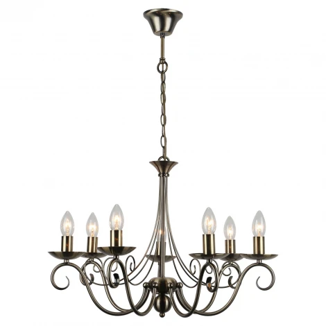 Подвесная люстра Lussole Lgo Roosevelt LSP-9942 (220V, на цепи, подсвечник, свеча, IP21)
