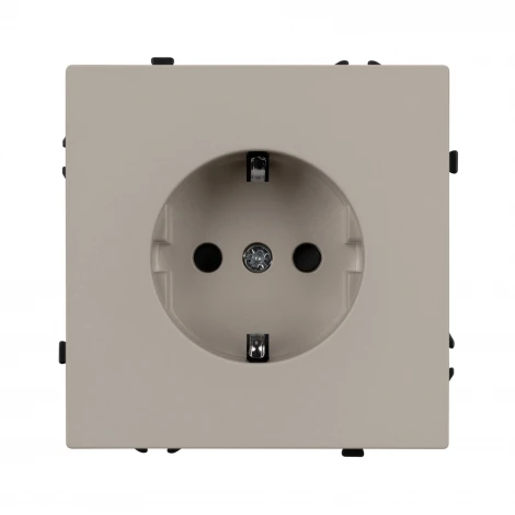 Розетка ARL NOBE зк со шторками софт-тач кашемир SCT-MEU-SFPL-CA (250V, 16A) (Arlight,) 059452(1)