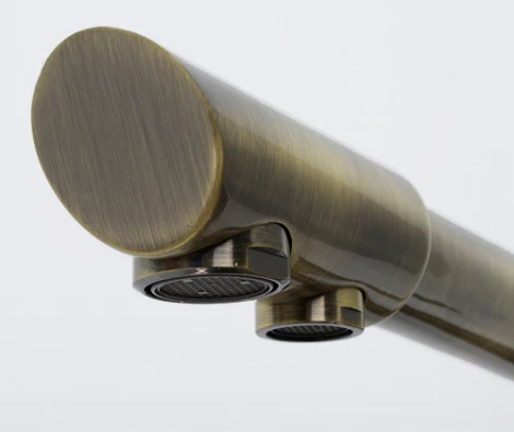 Смеситель Wasserkraft A8037 для кухонной мойки, светлая бронза